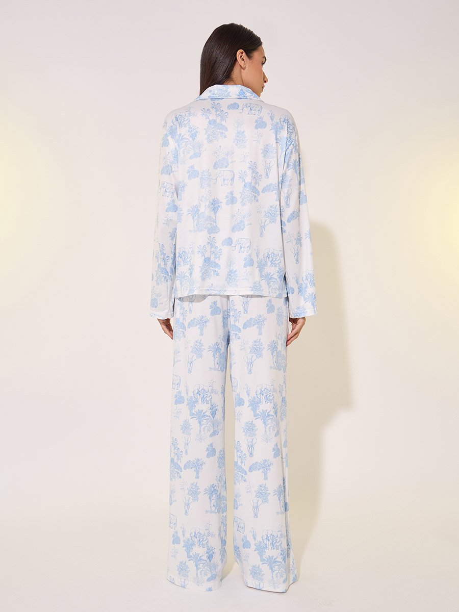 All-Over Print Shirt and Pyjama Set