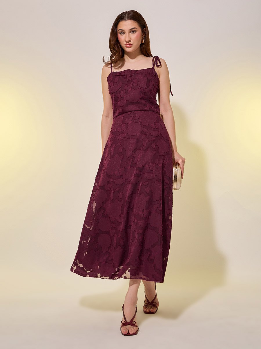 square neck strappy midi dress Square Neck Midi Dress