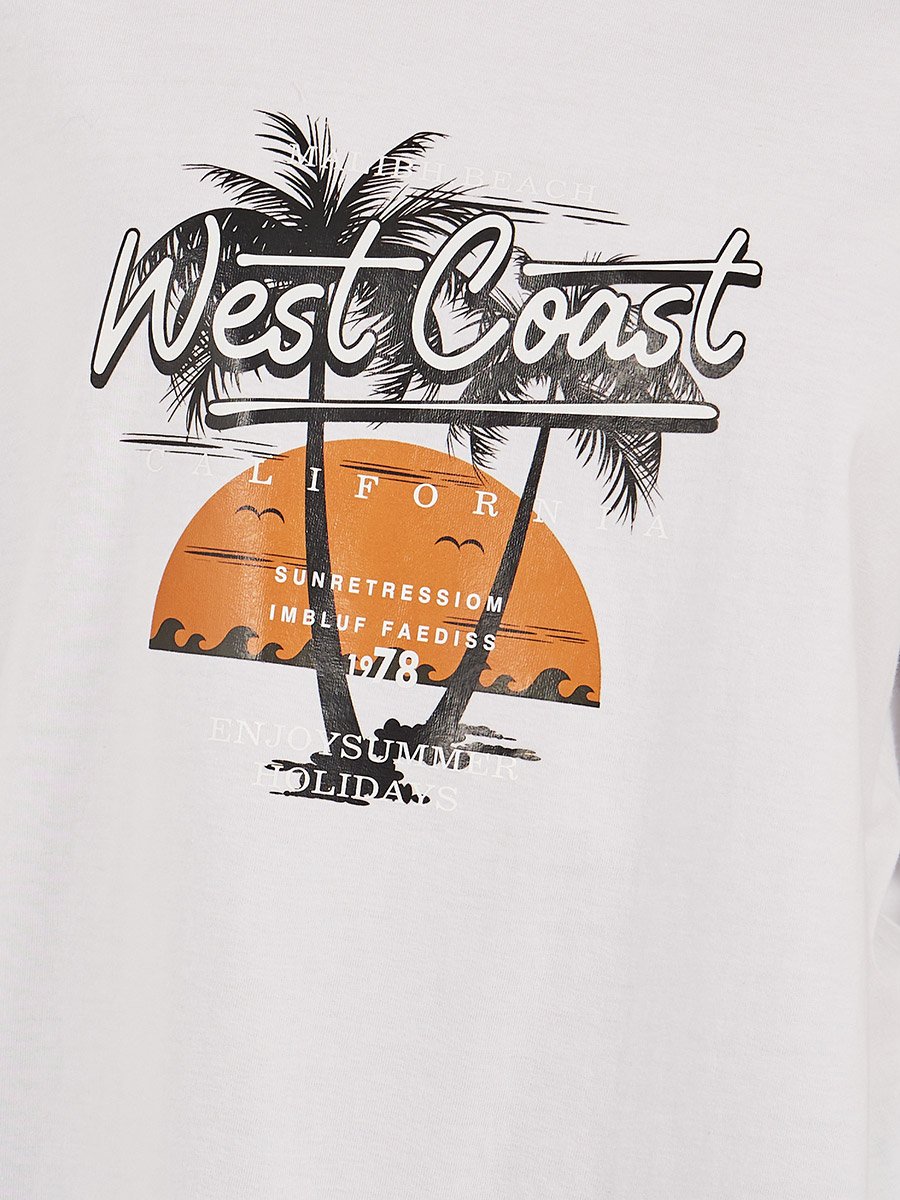 Graphic Print Short Sleeve Oversized T-Shirt