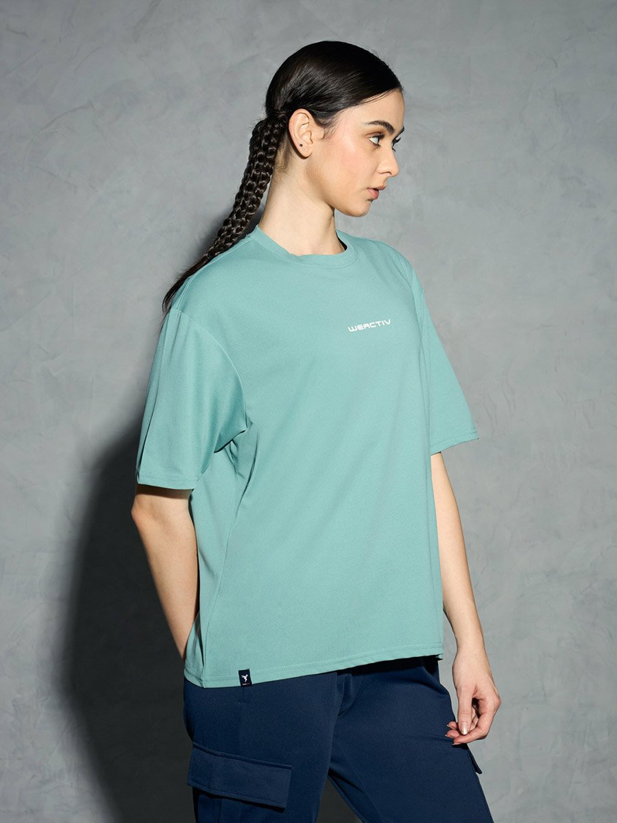 Solid Boxy Fit Short Sleeve T-Shirt