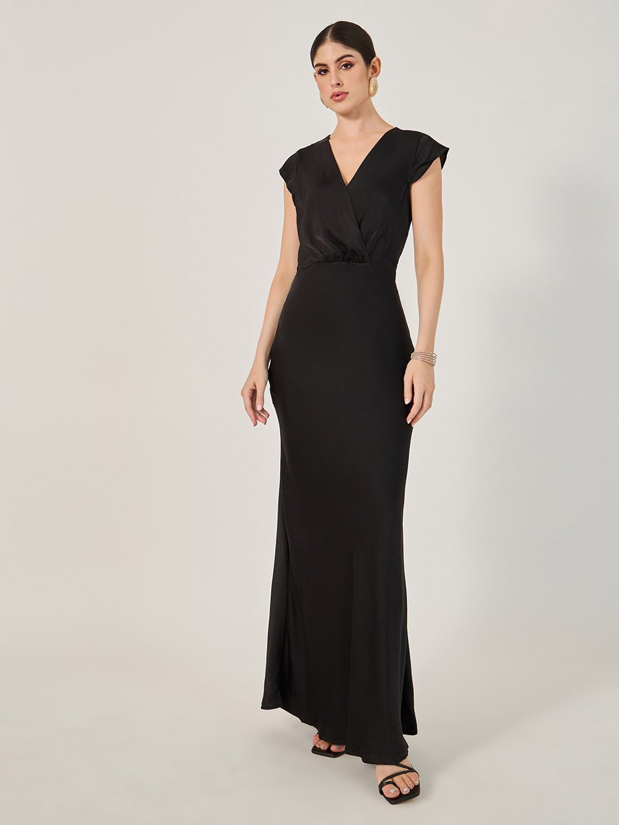 Plain Sleeveless A-Line Maxi Dress