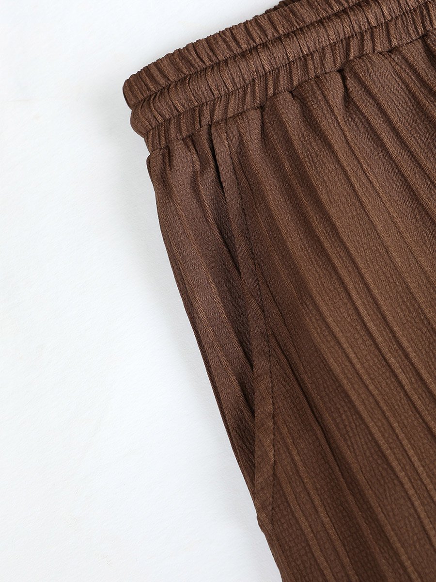 Solid Short Sleeve Shirt and Pants Co-Ords