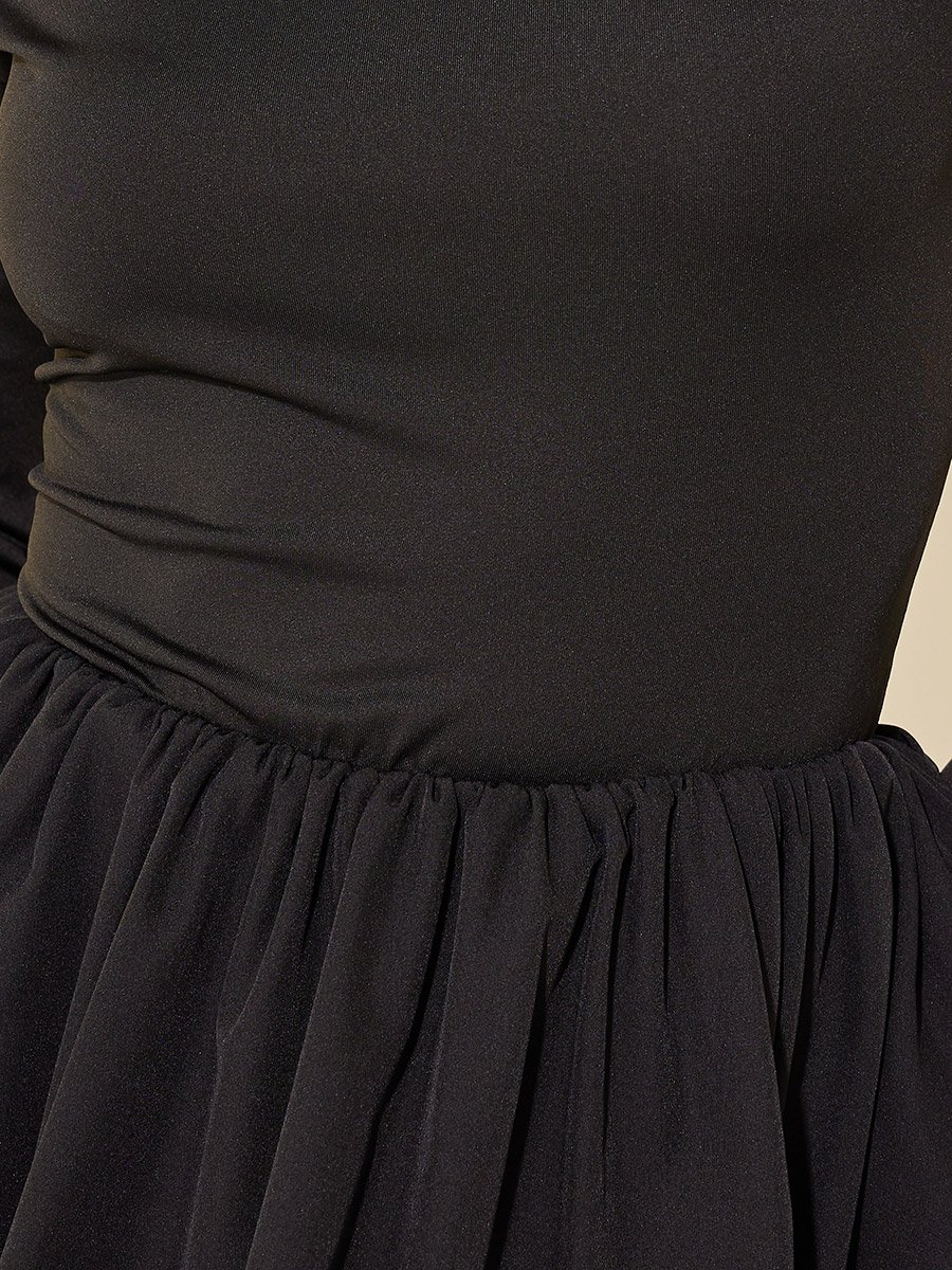 navy blue dress for baby girl Black Long Sleeve Dresses