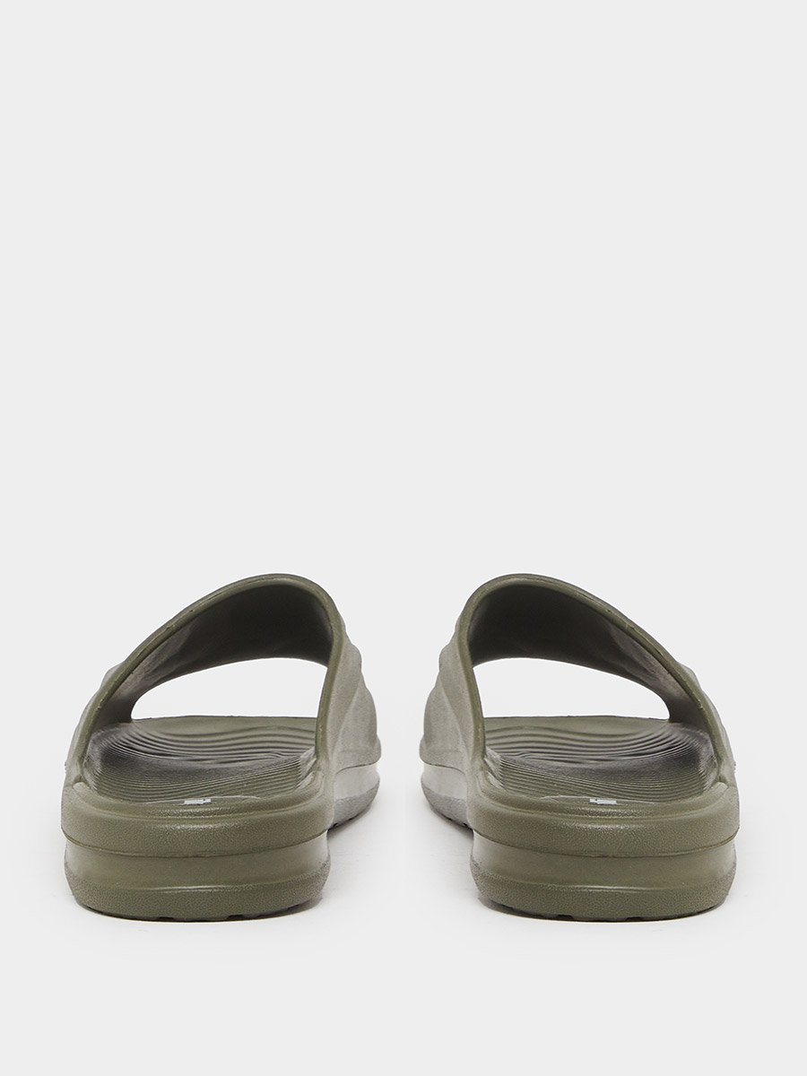 Abstract Textured Open Toe Slip-On Slides