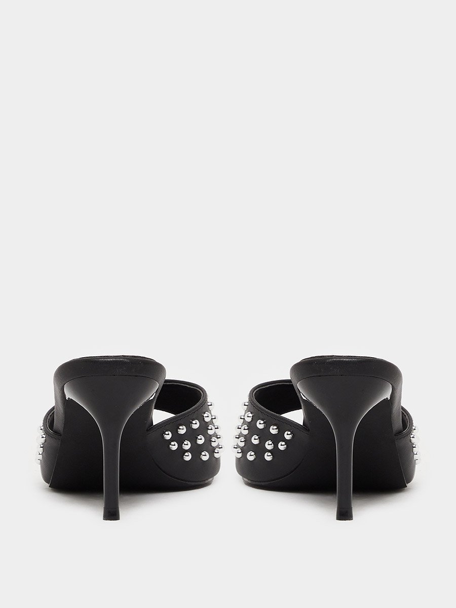Studded Open Toe Stiletto Heel Sandals