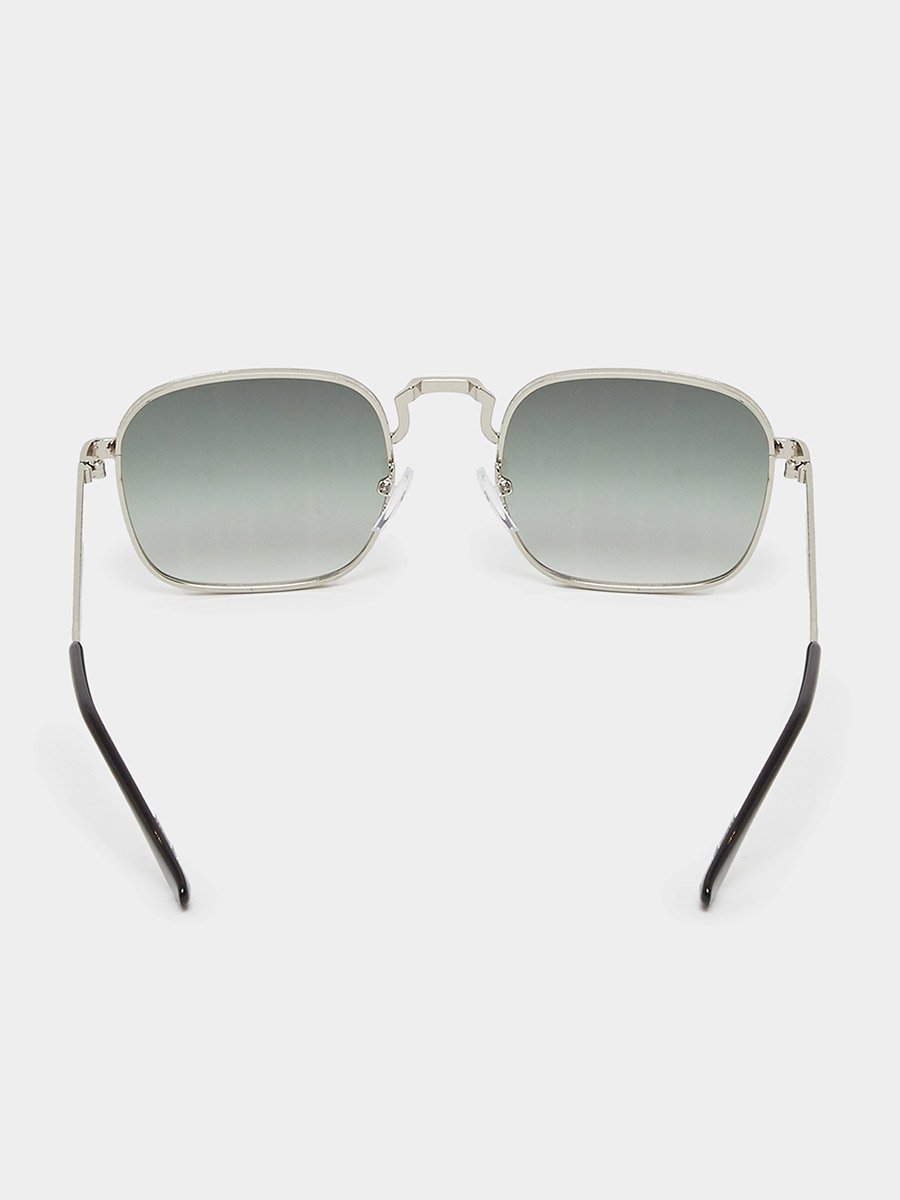 Green Double Bridge Aviator Sunglasses