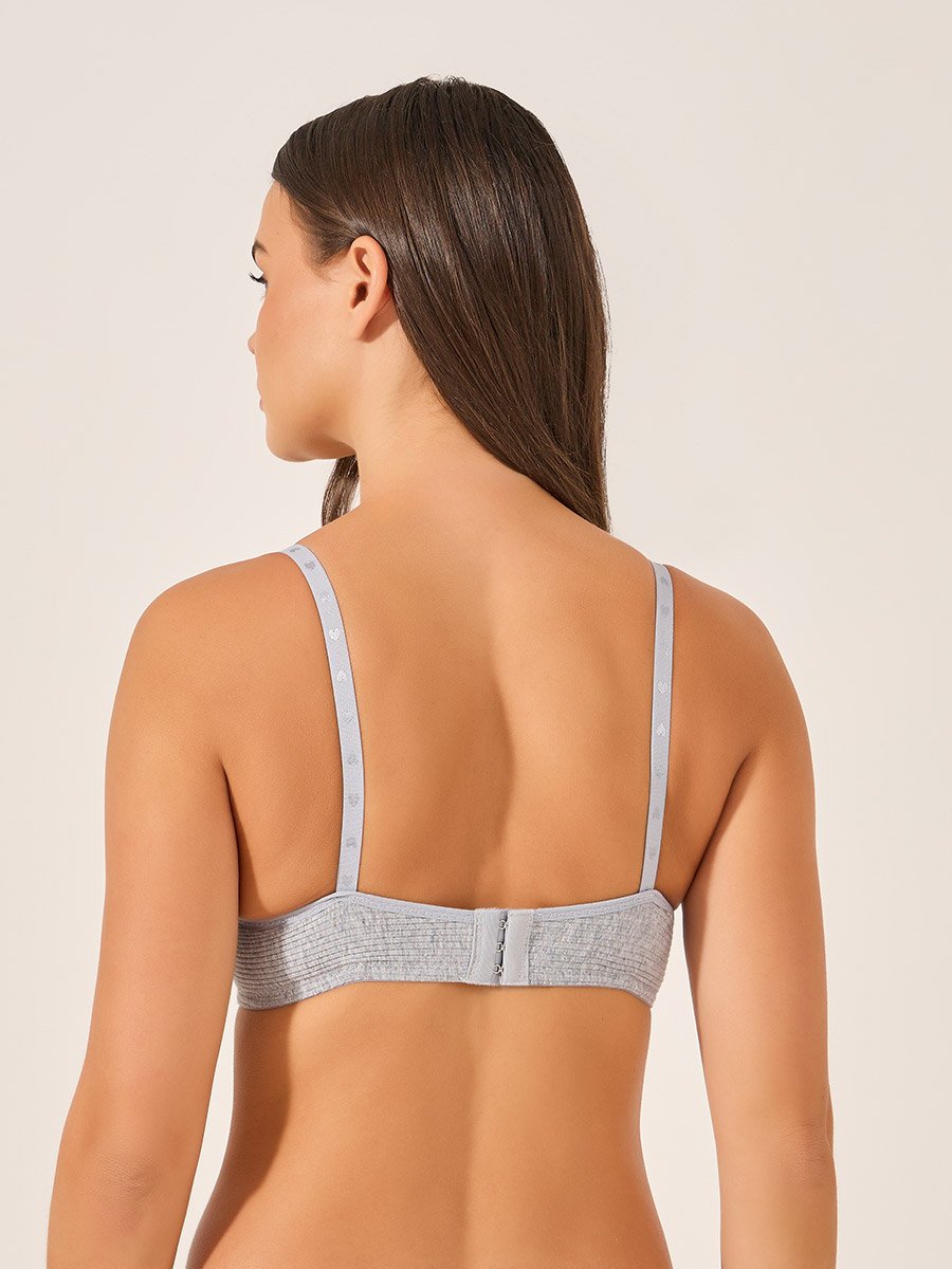 Pack of 3 - Cotton Comfort Rib Non Wired Padded T-shirt Bra