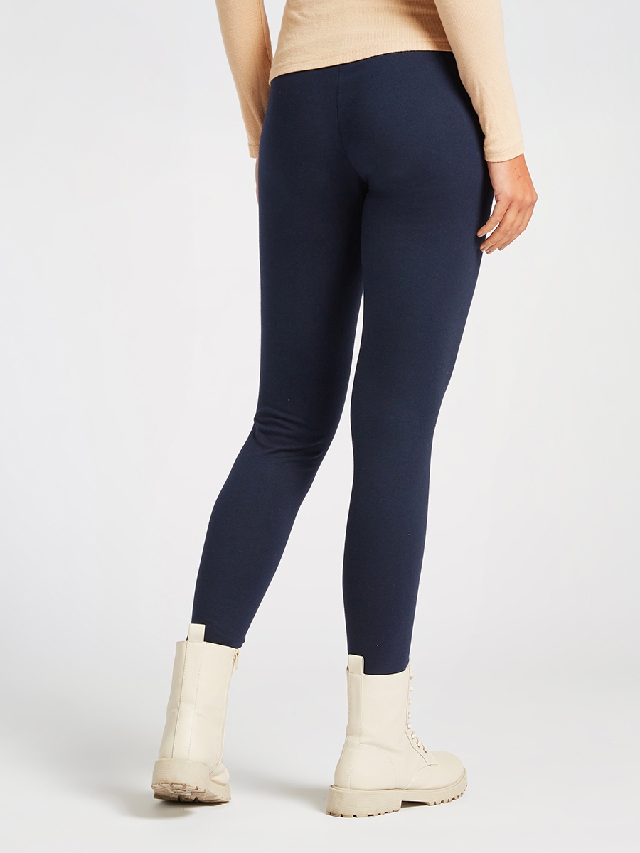 Plain Anti-Pilling Maternity Leggings with Elasticated Waistband