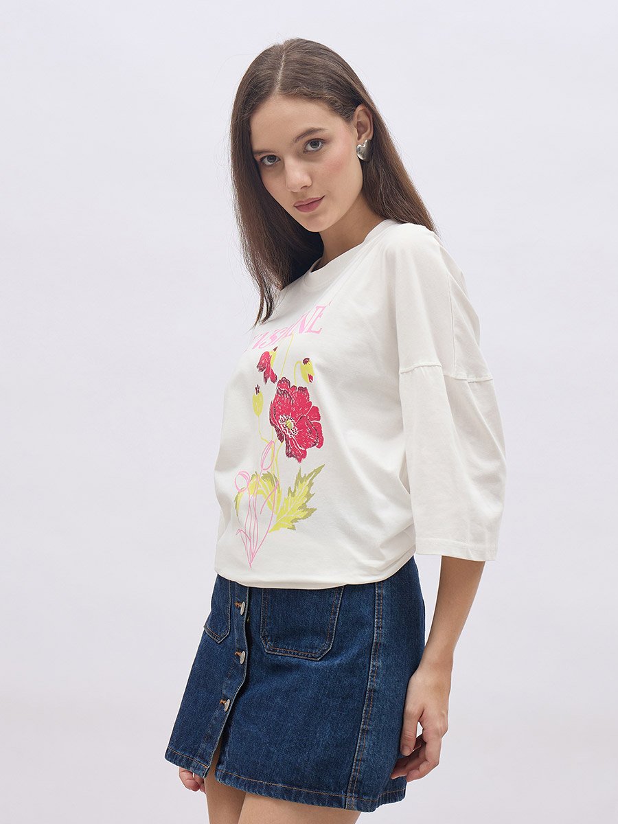 Graphic Print Oversized T-Shirt