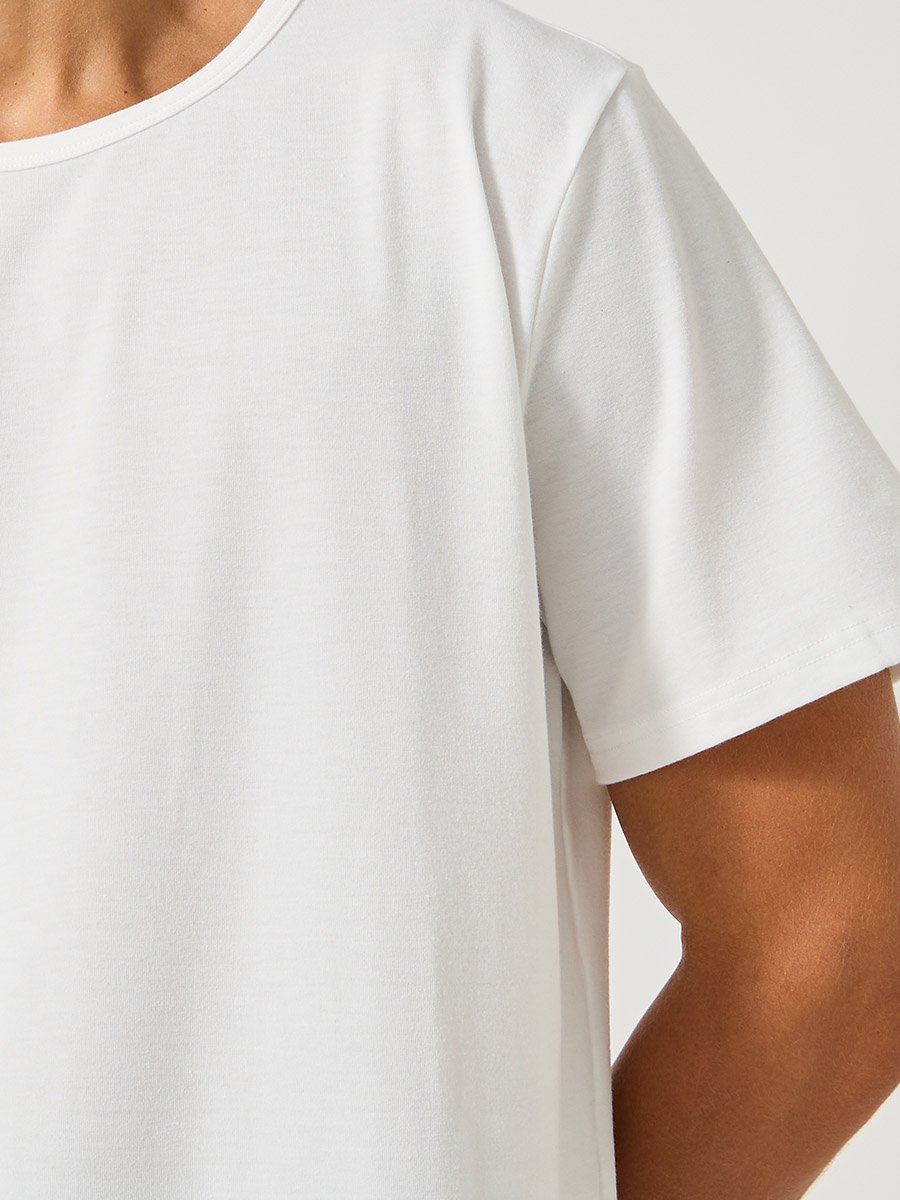 Solid Short Sleeve T-Shirt and All-Over Printed Pyjama Set