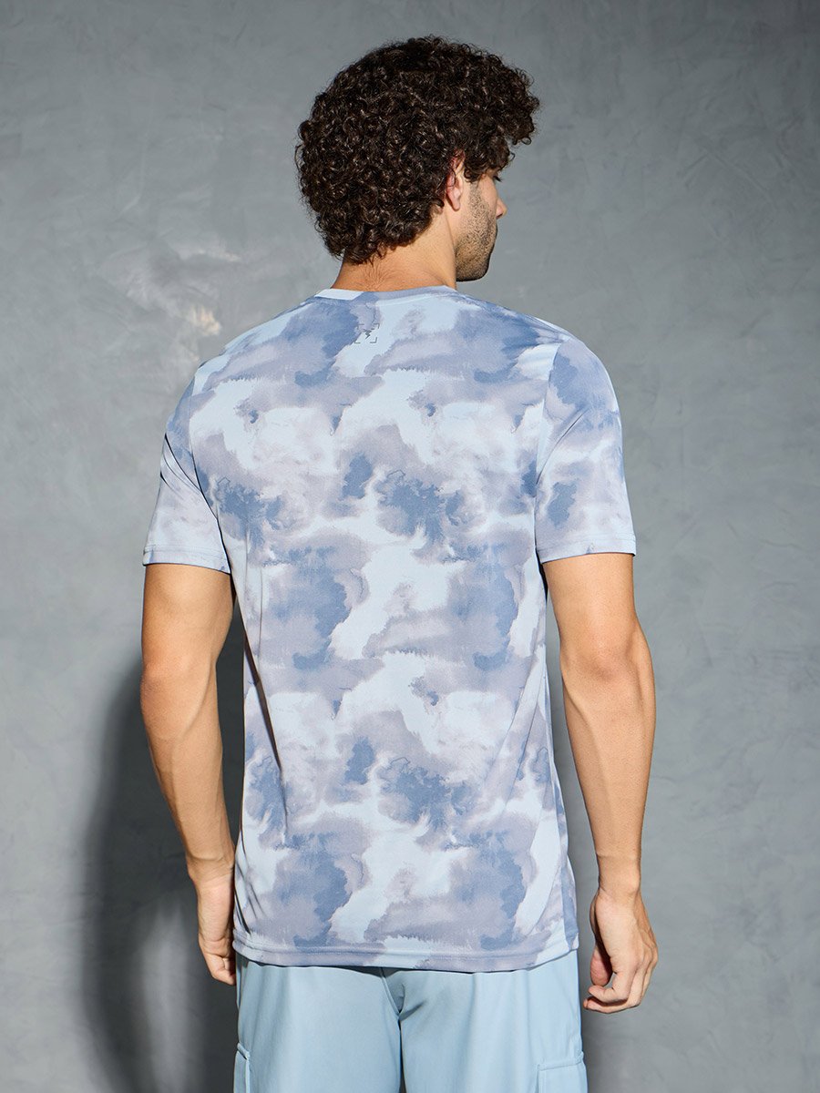 Men Camouflage Printed Round Neck Regular Fit T-Shirt