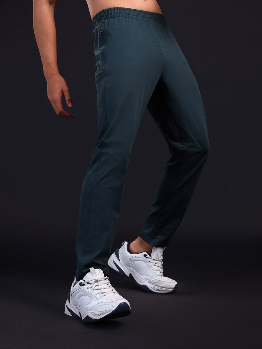 Solid Slim Fit Trackpants with Drawstring