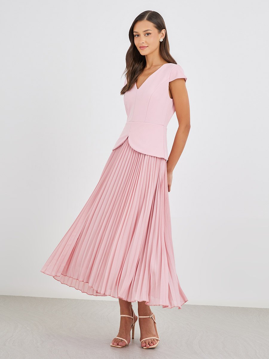 strapless open back dress Pink Ruffle Tiered Floral Cut-Out Chiffon Gown