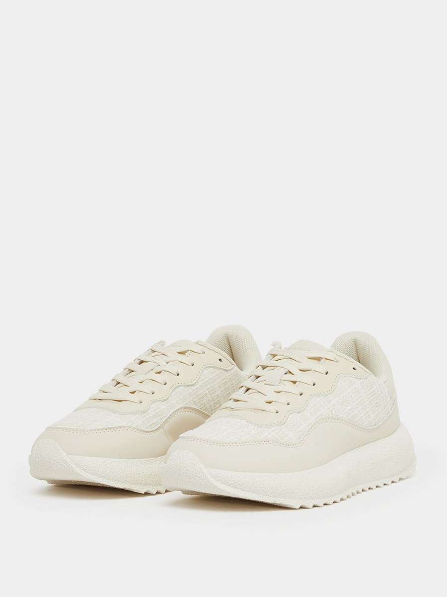 Panelled Lace Up Sneaker 