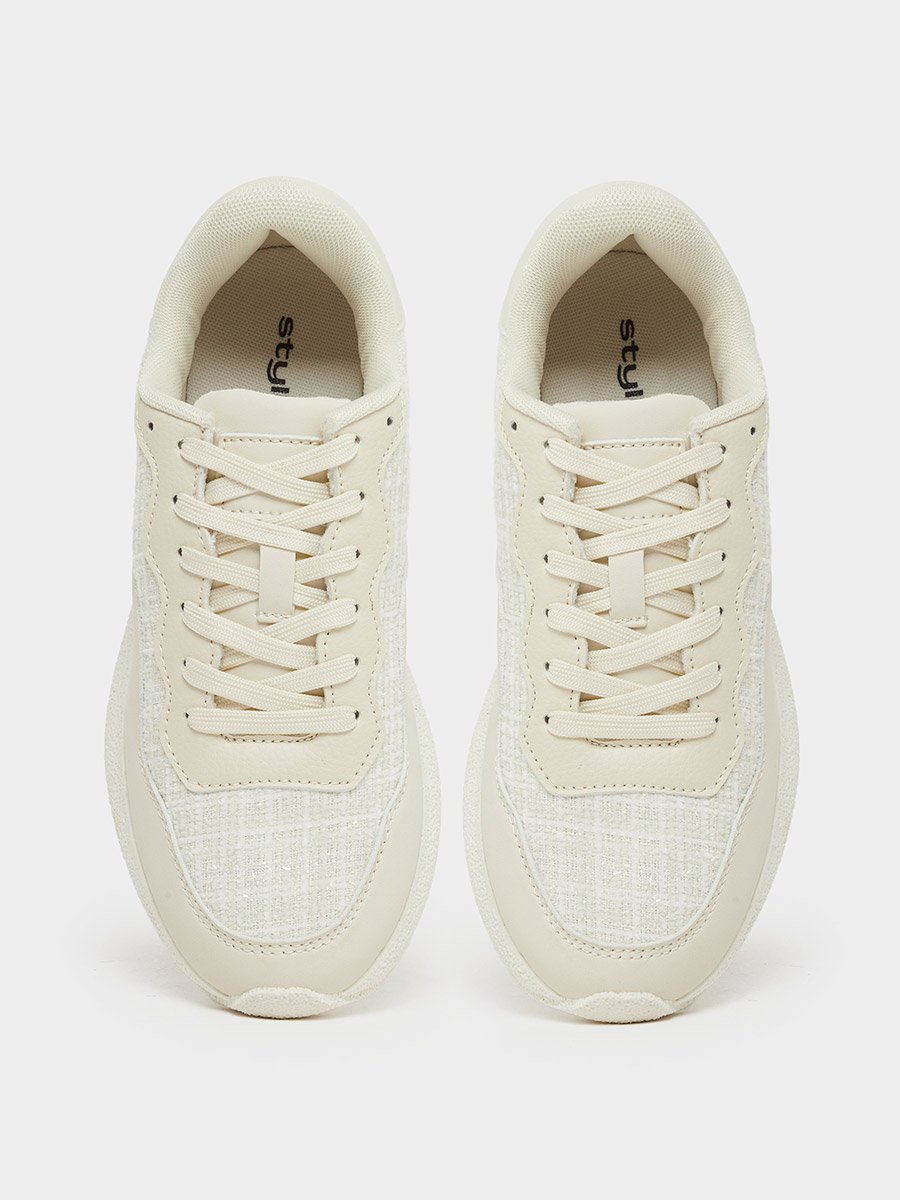 Panelled Lace Up Sneaker 