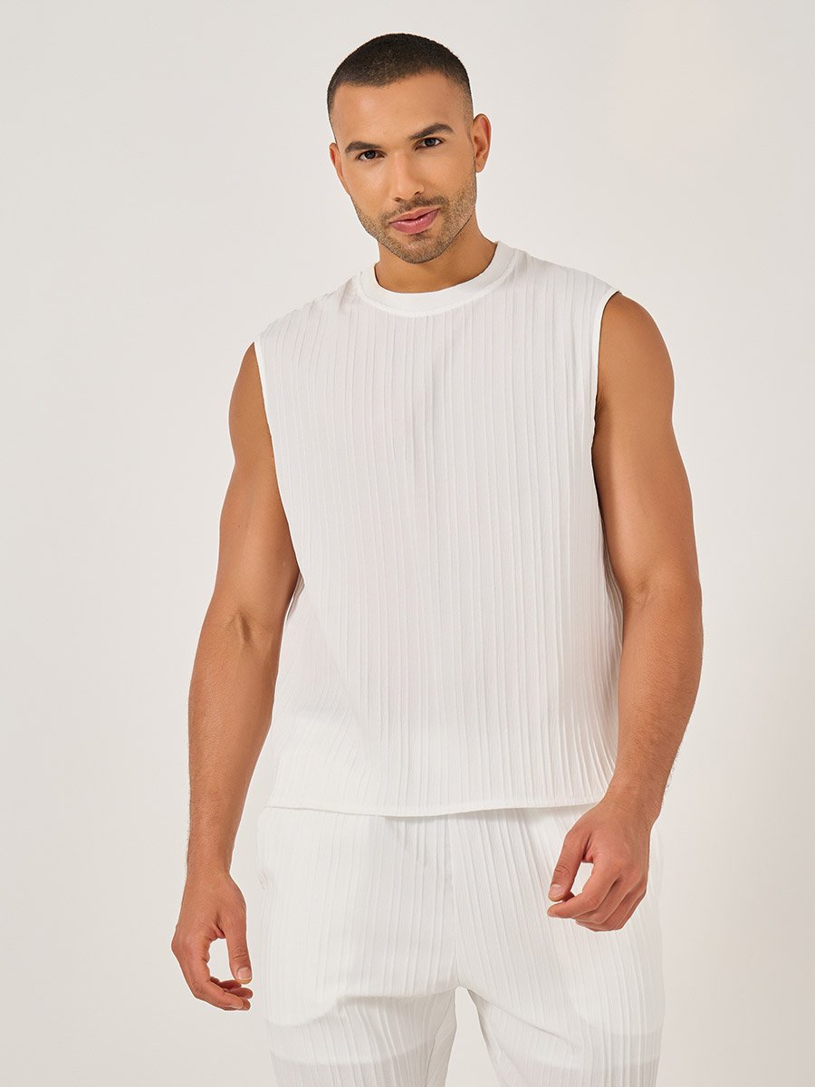 Solid Sleeveless Tank and Pants Co-Ords