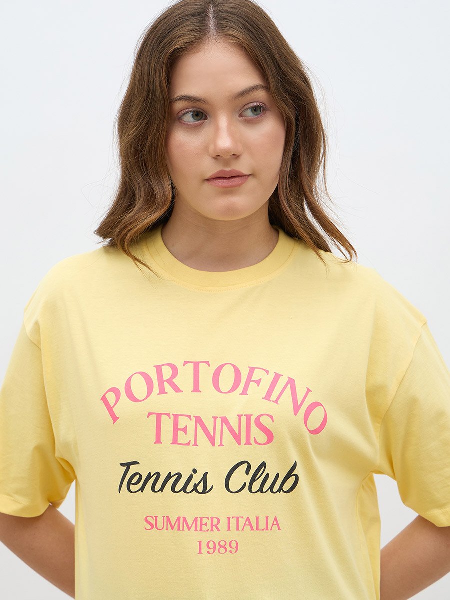 Slogan Print Oversized T-Shirt