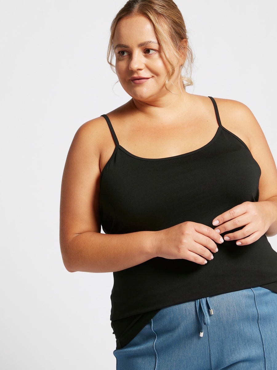 Strappy Scoop Neck Cami