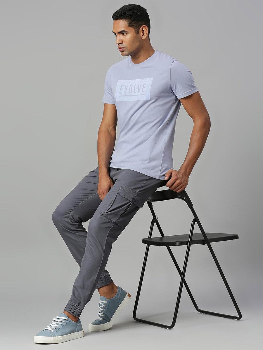 Tapered Fit Cotton Cargo Joggers