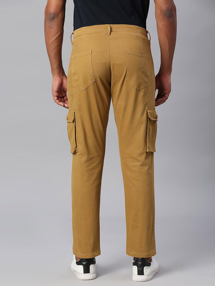 Cotton Tapered Fit Cargos Trousers