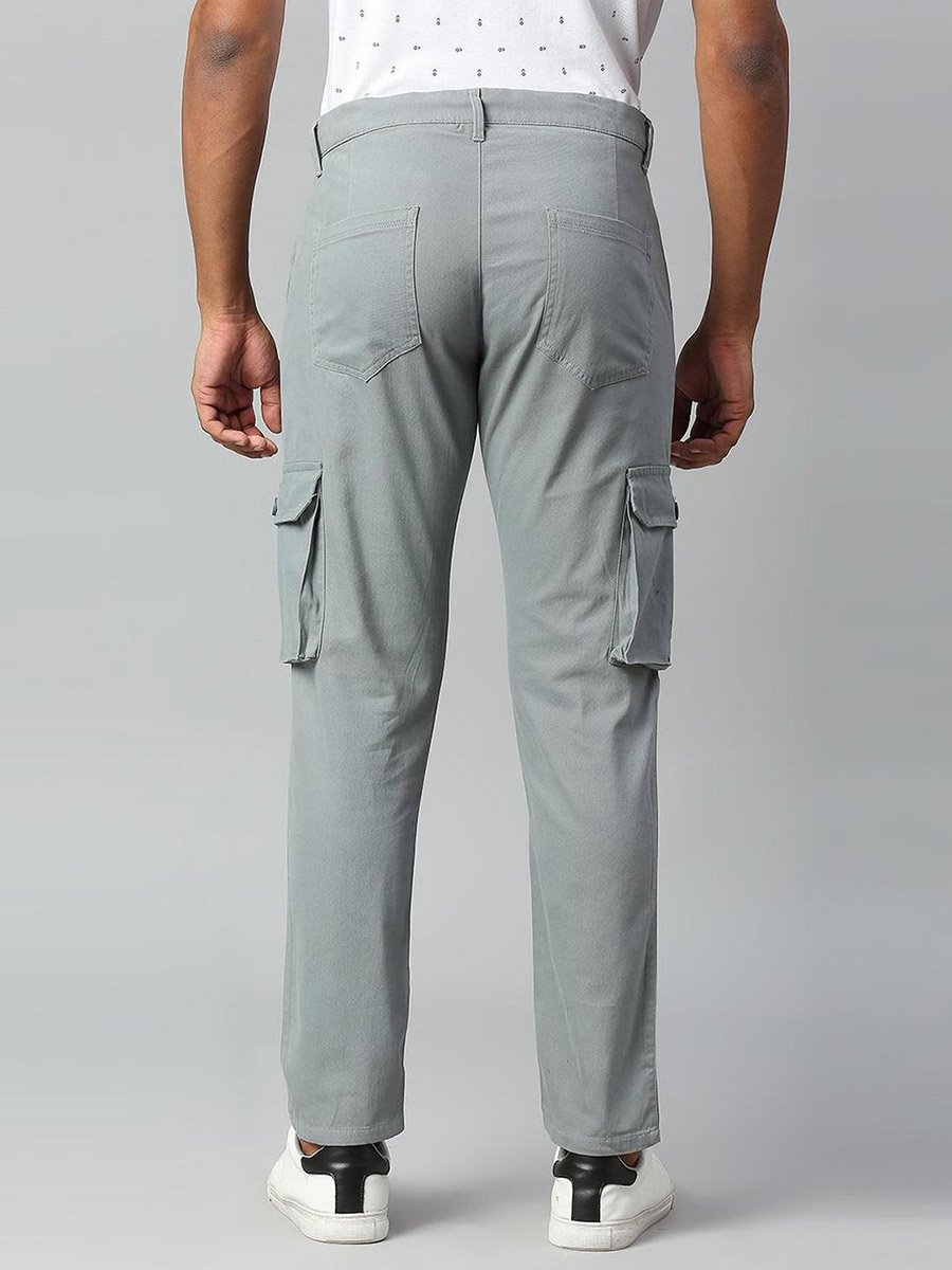 Tapered Fit Cotton Cargos Trousers