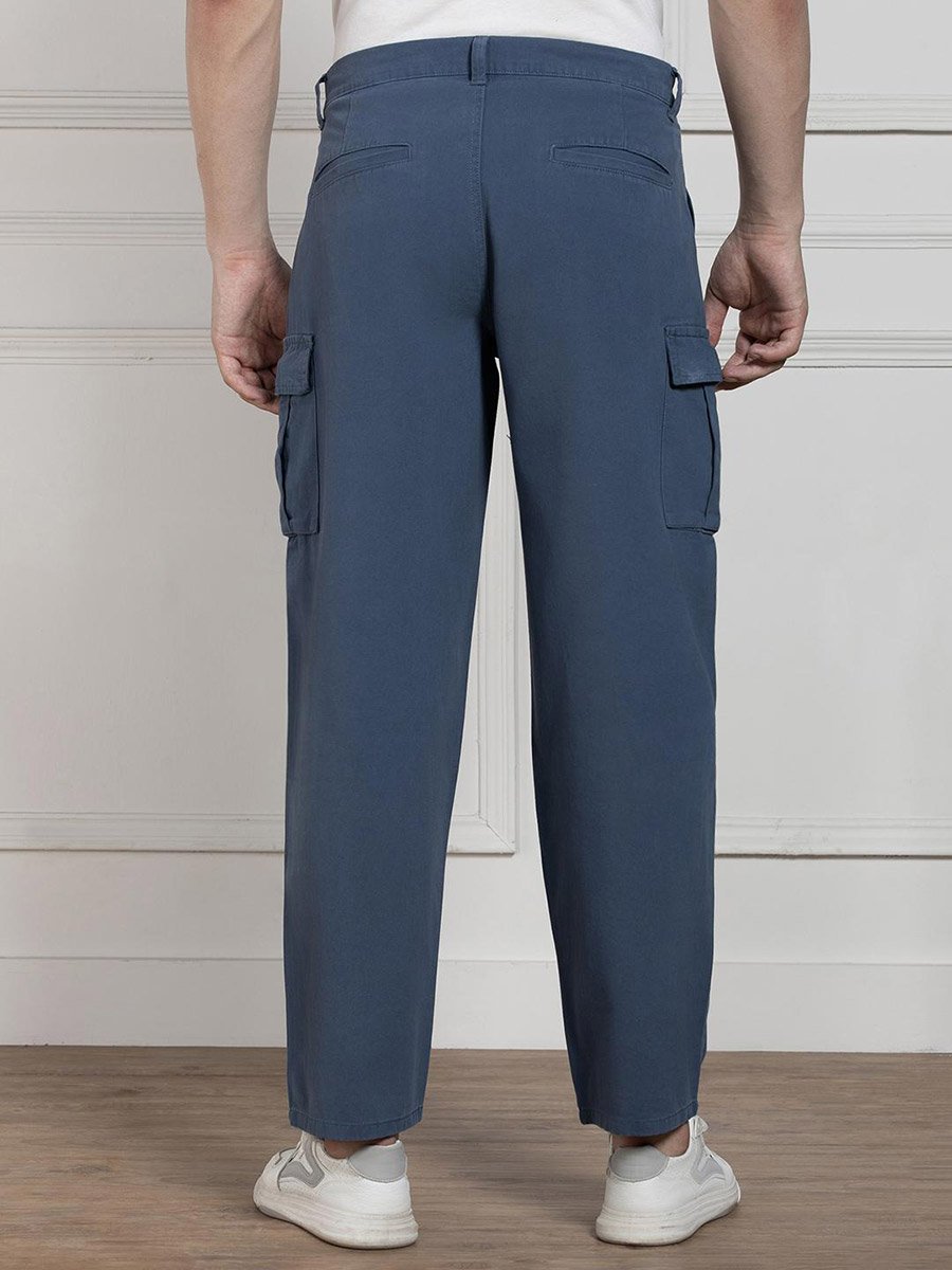 Mid Rise Relaxed Fit Cargos Trousers