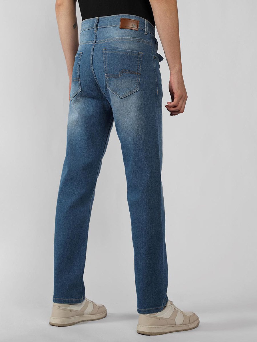 Mid Wash Relaxed Fit Jeans