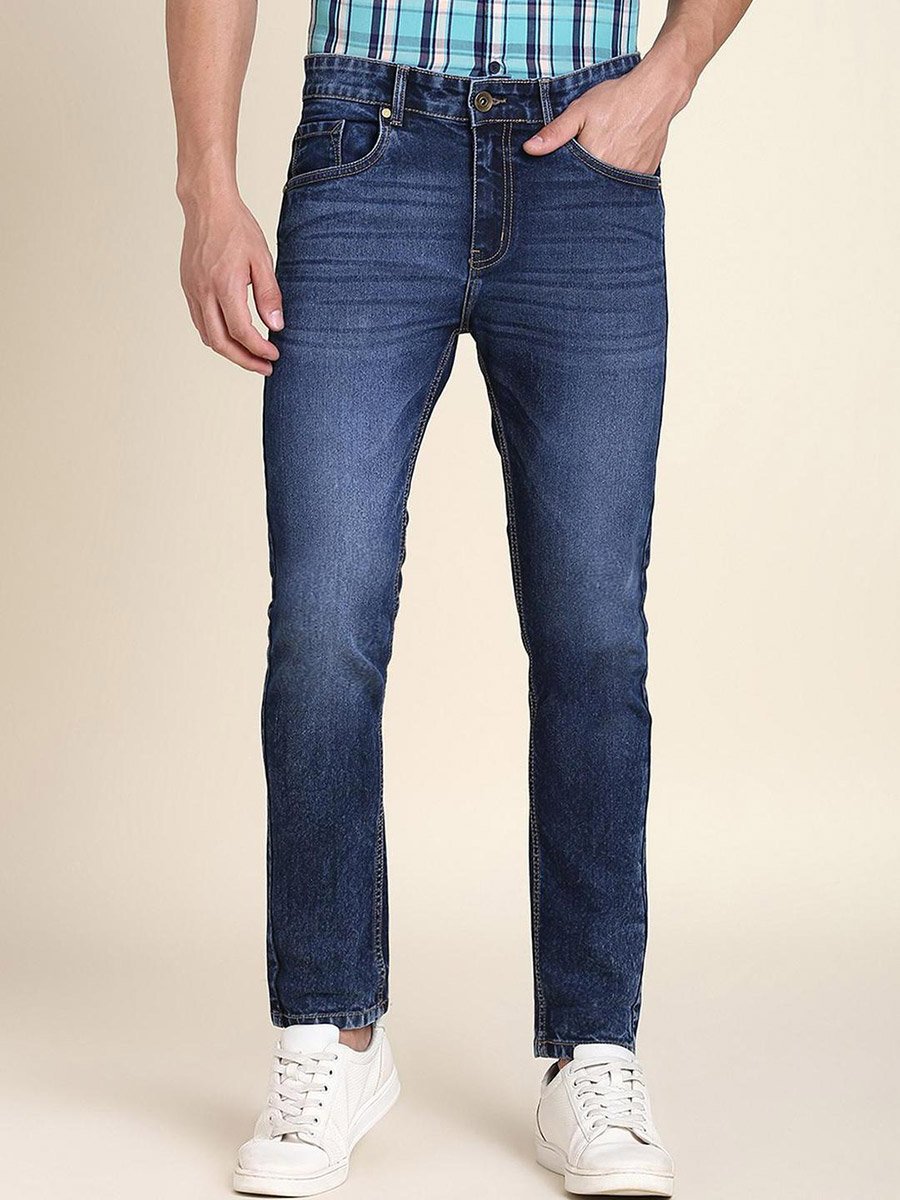 Mid Wash Slim Fit Jeans