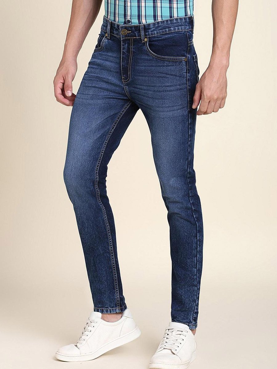 Mid Wash Slim Fit Jeans