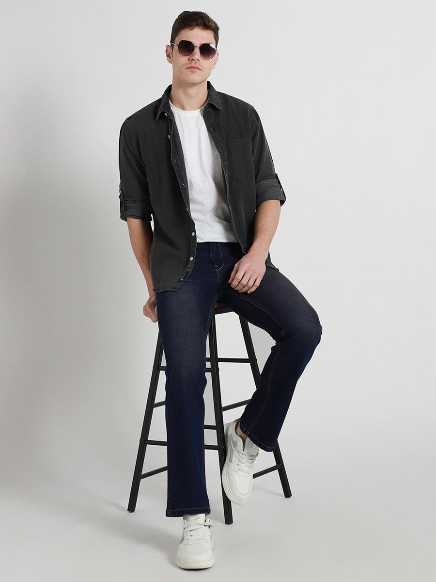 Light Wash Bootcut Jeans