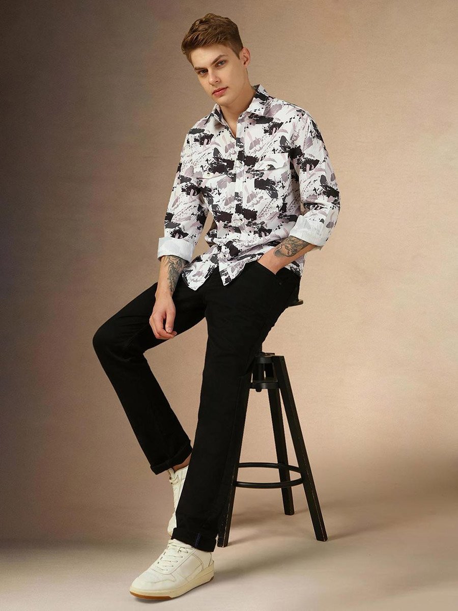 Printed Long Sleeves Casual Shirt
