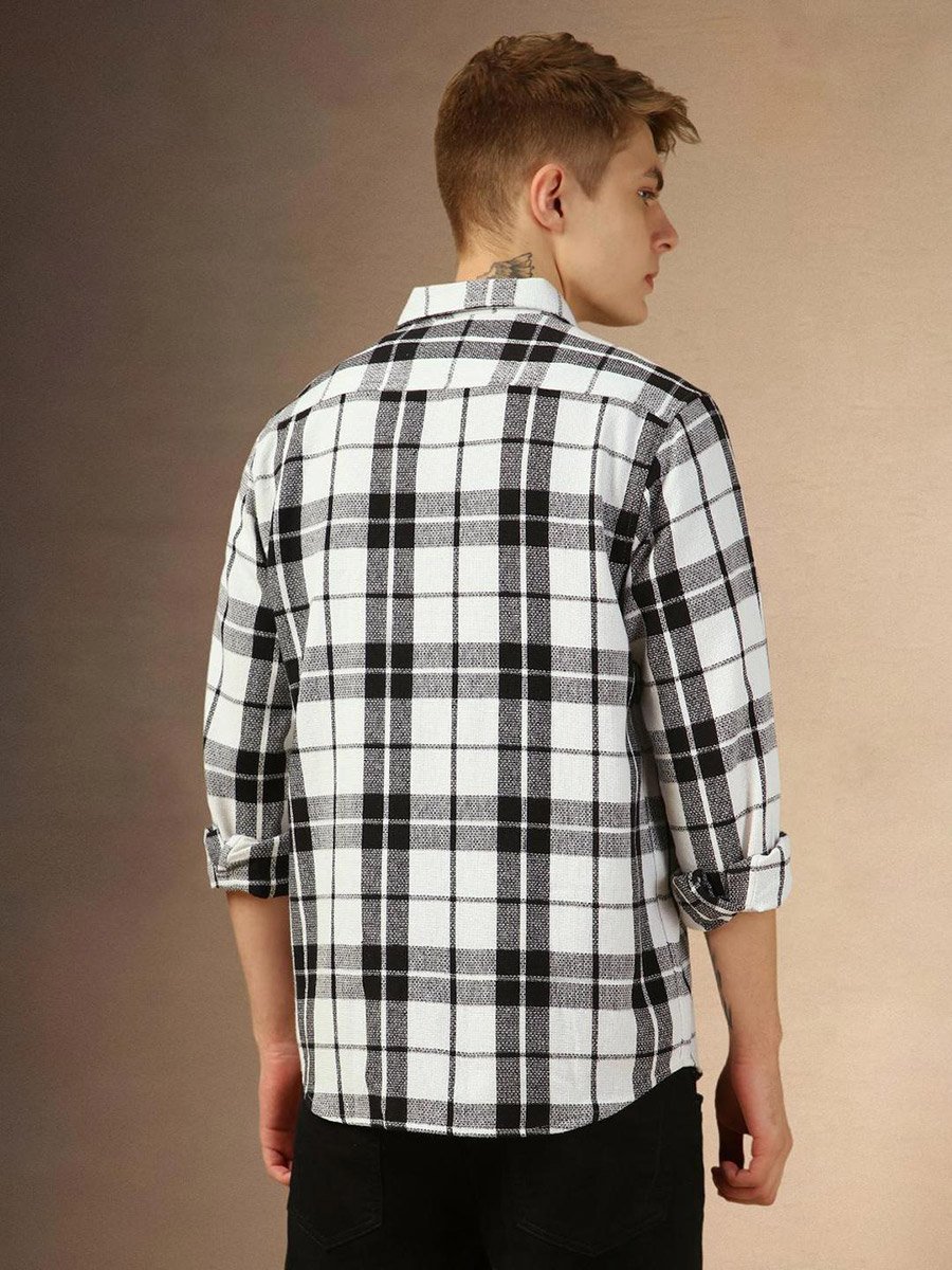 Checked Long Sleeves Casual Shirt
