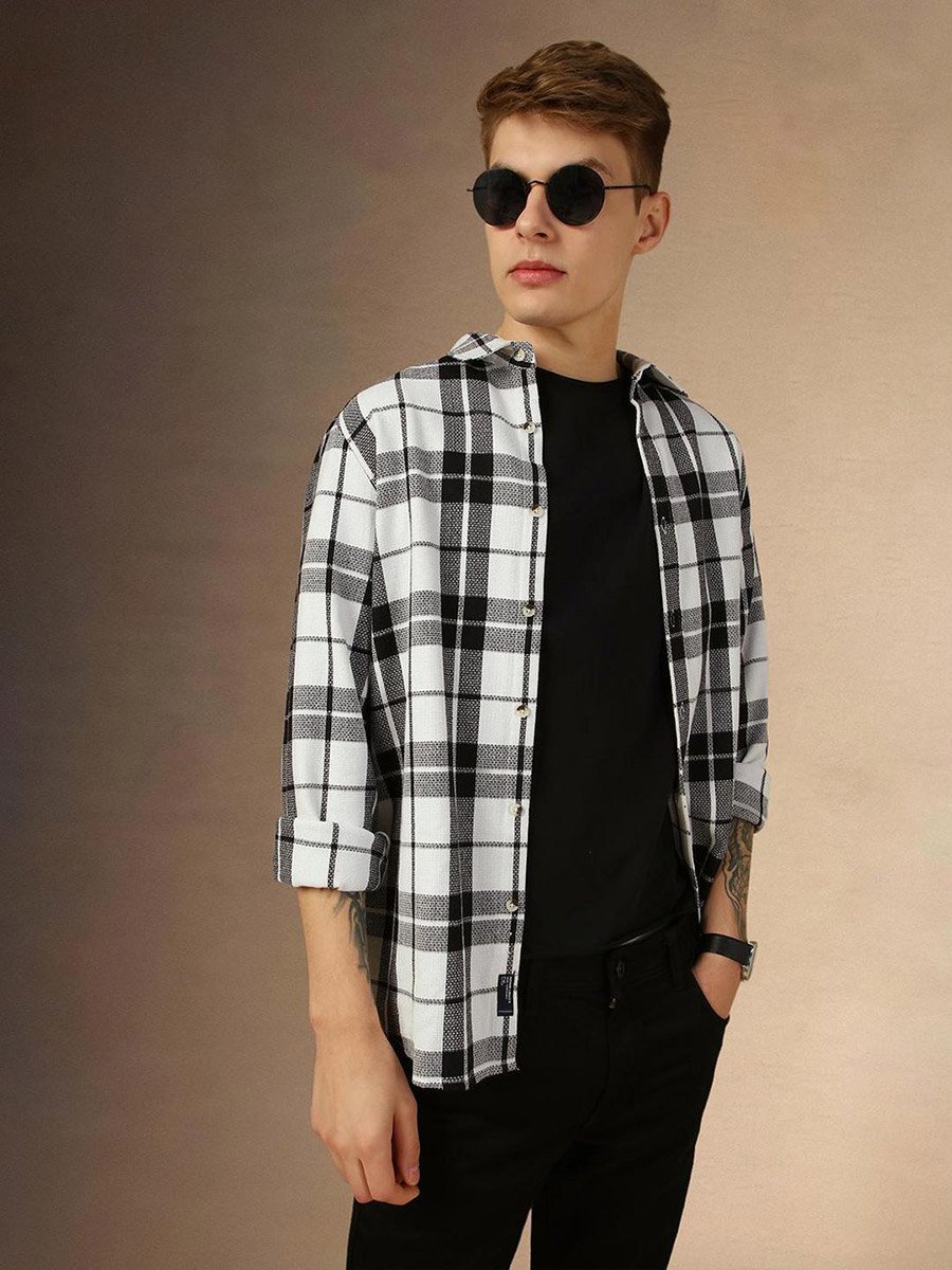 Checked Long Sleeves Casual Shirt