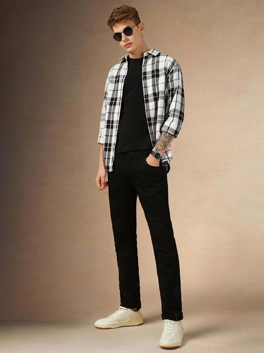 Checked Long Sleeves Casual Shirt