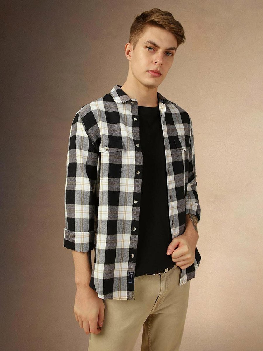 Checked Long Sleeves Casual Shirt