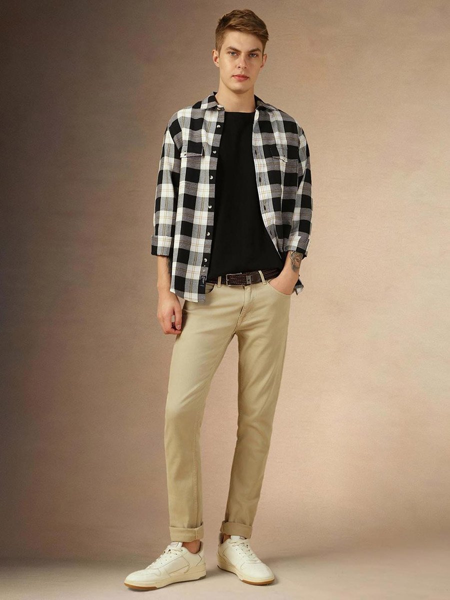 Checked Long Sleeves Casual Shirt