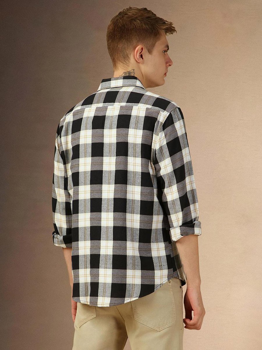 Checked Long Sleeves Casual Shirt