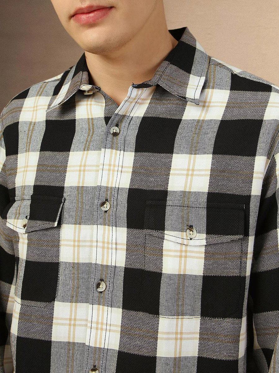 Checked Long Sleeves Casual Shirt