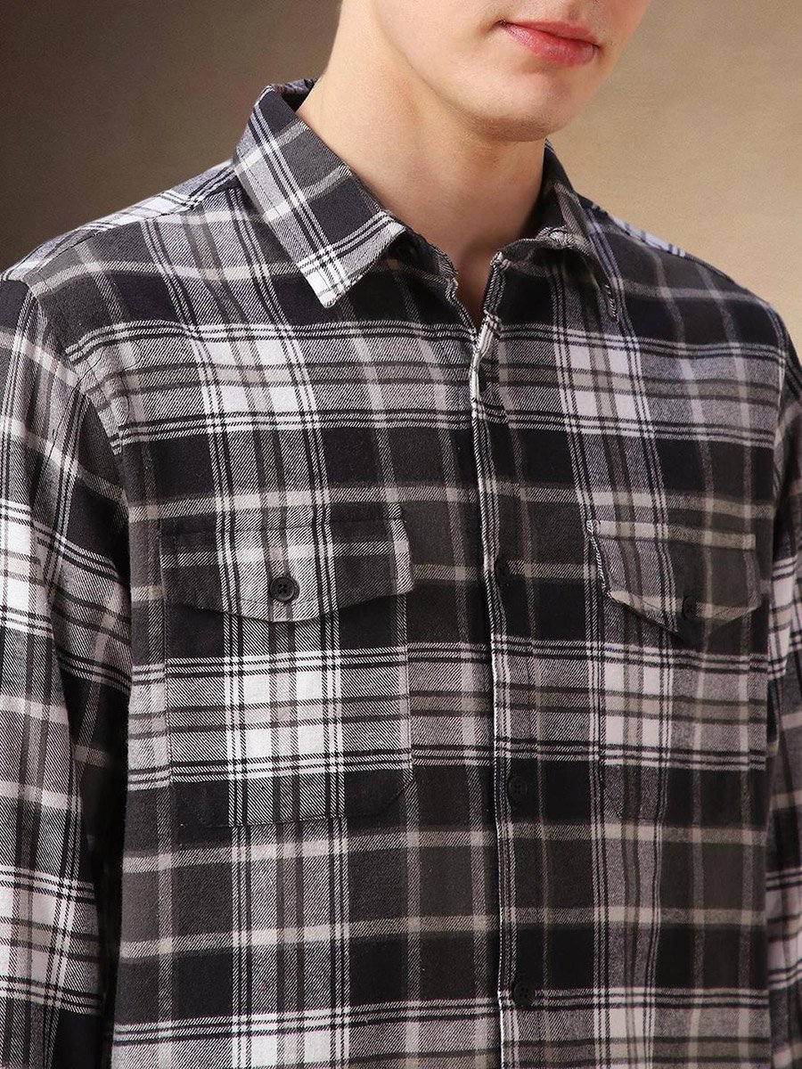 Checked Long Sleeves Casual Shirt