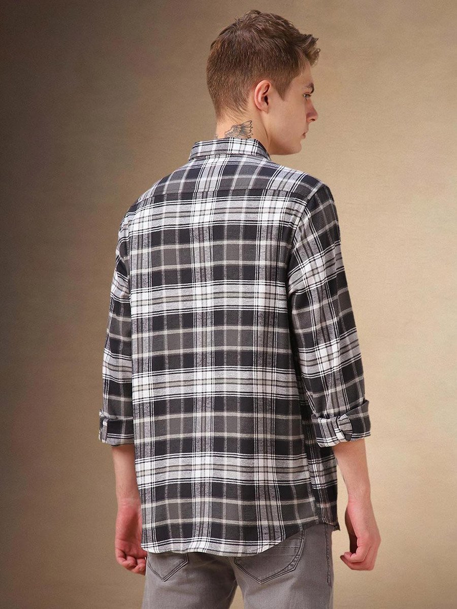 Checked Long Sleeves Casual Shirt