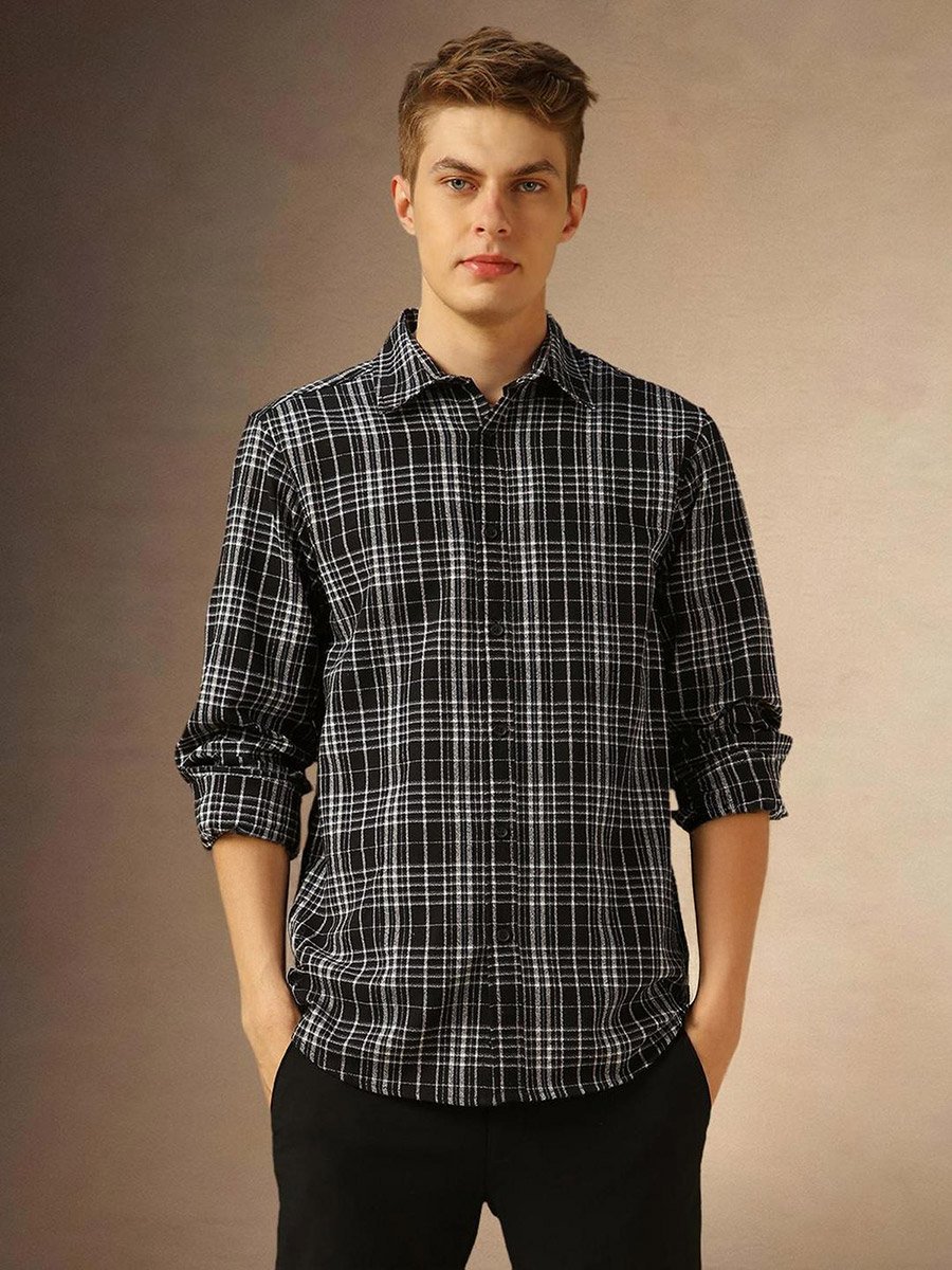 Checked Long Sleeves Casual Shirt