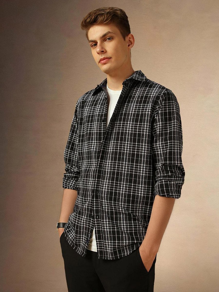 Checked Long Sleeves Casual Shirt