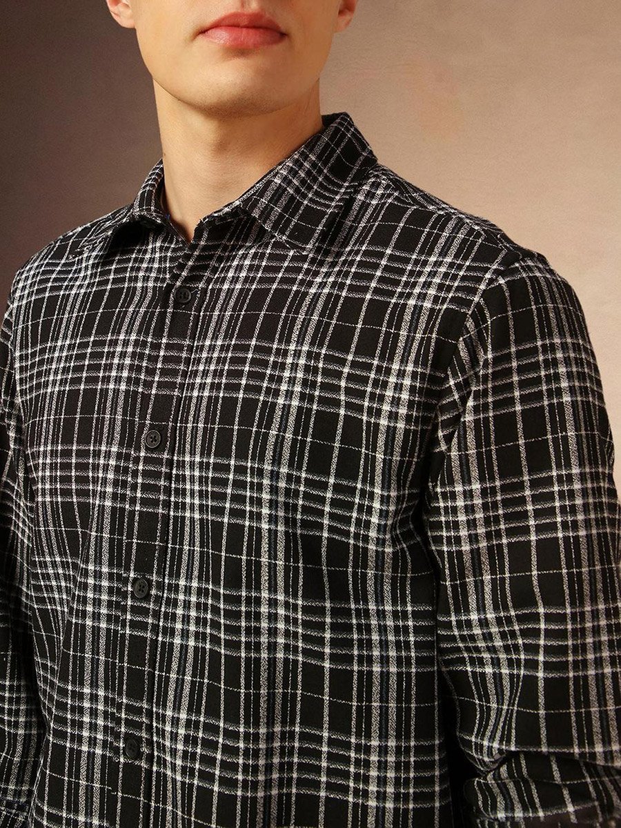 Checked Long Sleeves Casual Shirt