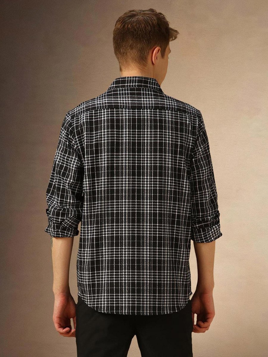 Checked Long Sleeves Casual Shirt