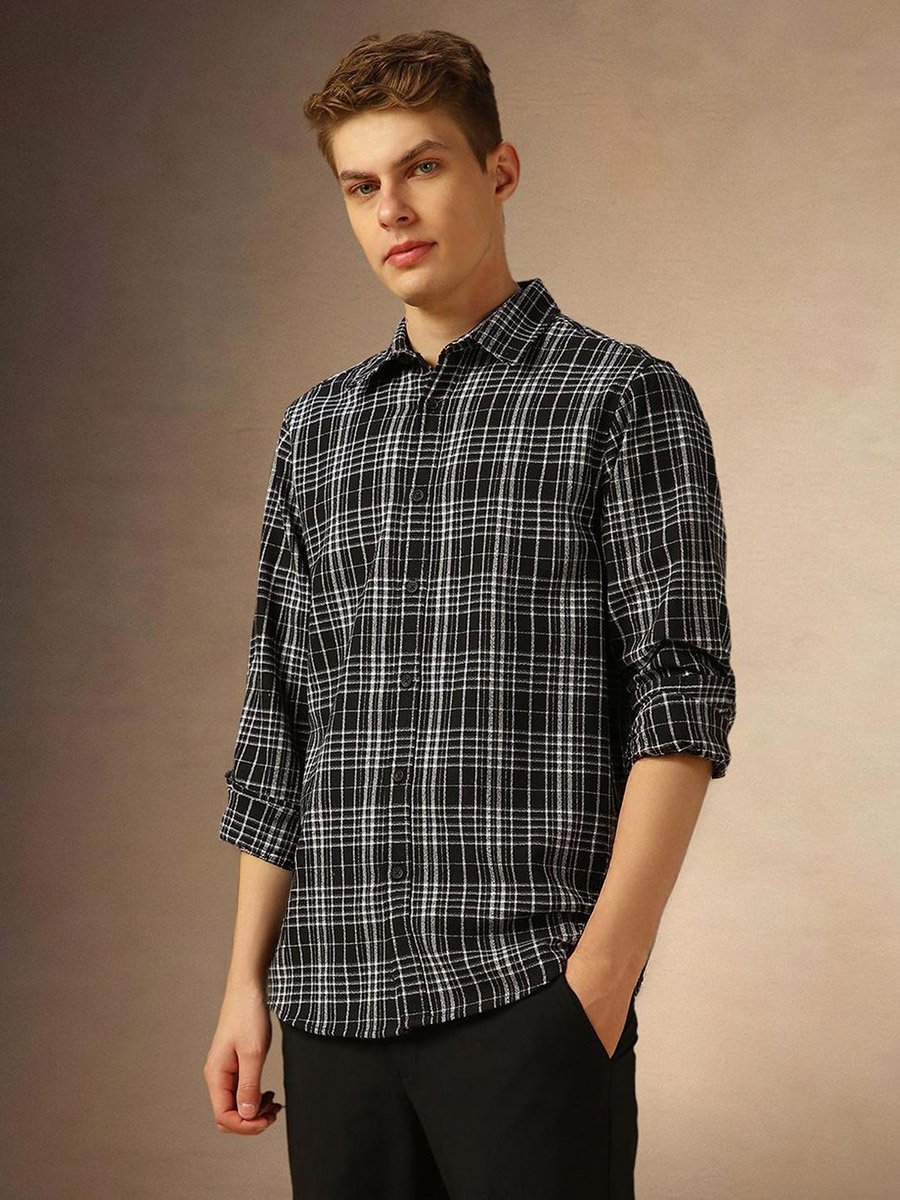 Checked Long Sleeves Casual Shirt