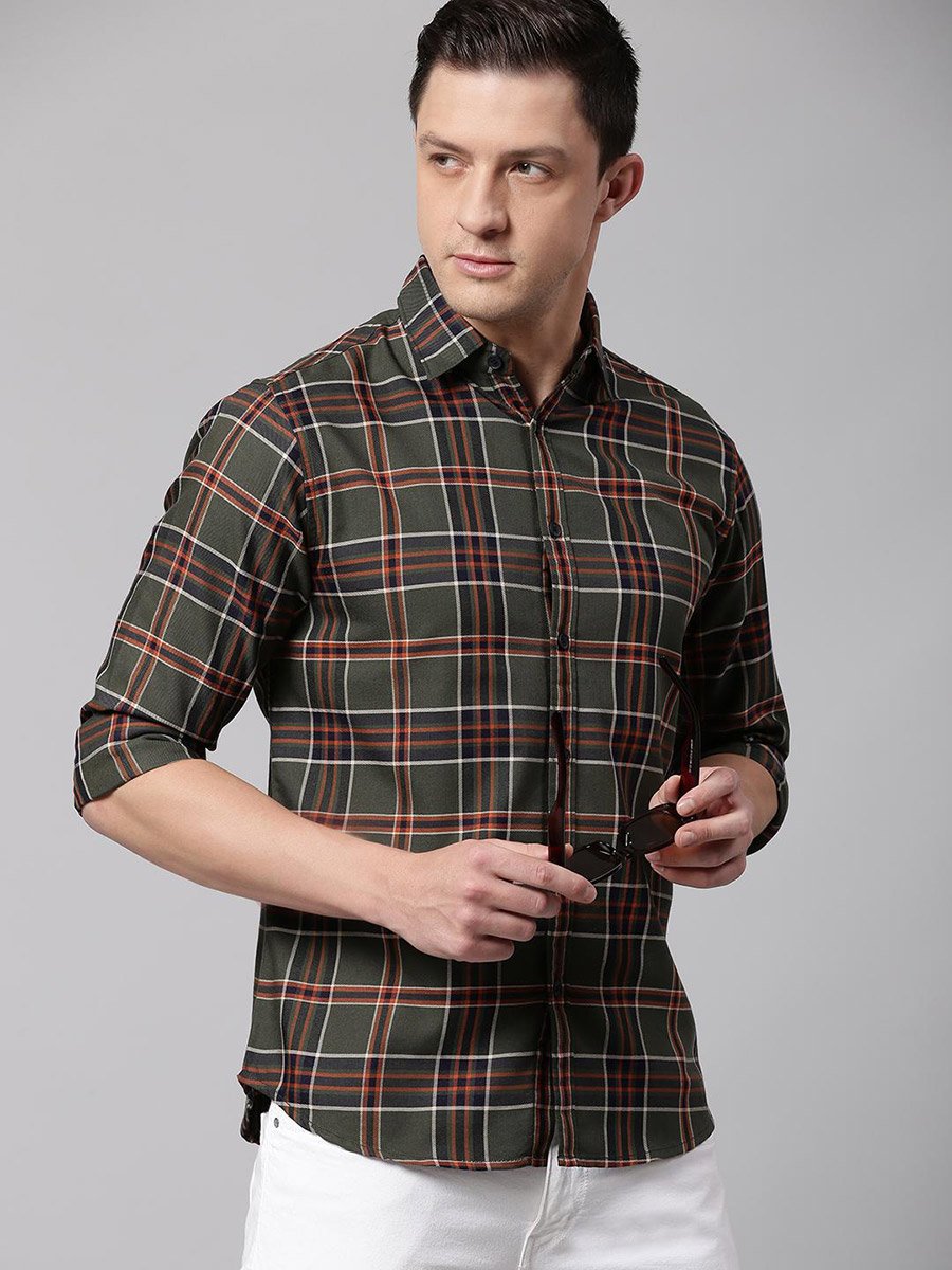 Checked Long Sleeves Casual Shirt