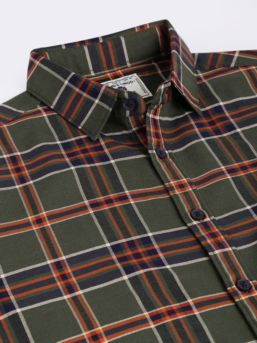 Checked Long Sleeves Casual Shirt