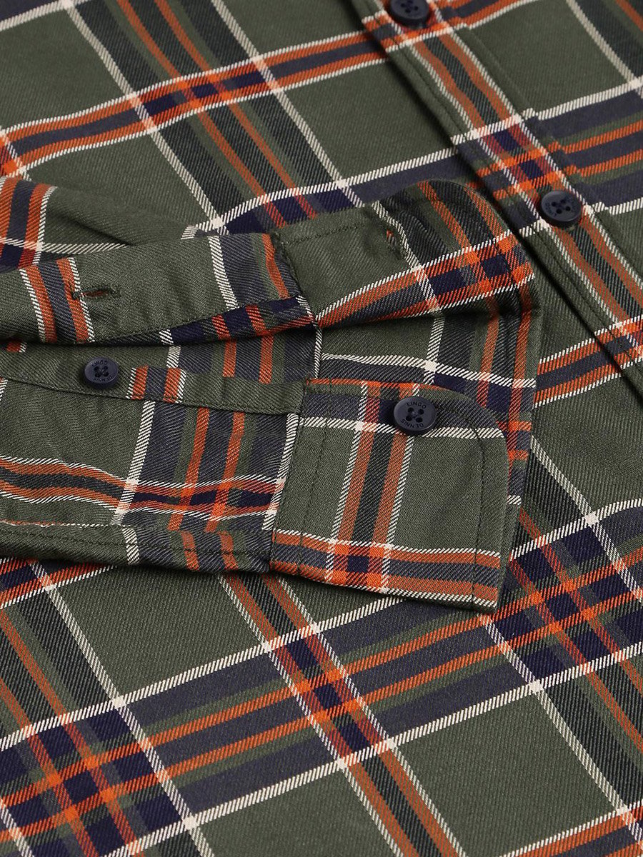 Checked Long Sleeves Casual Shirt