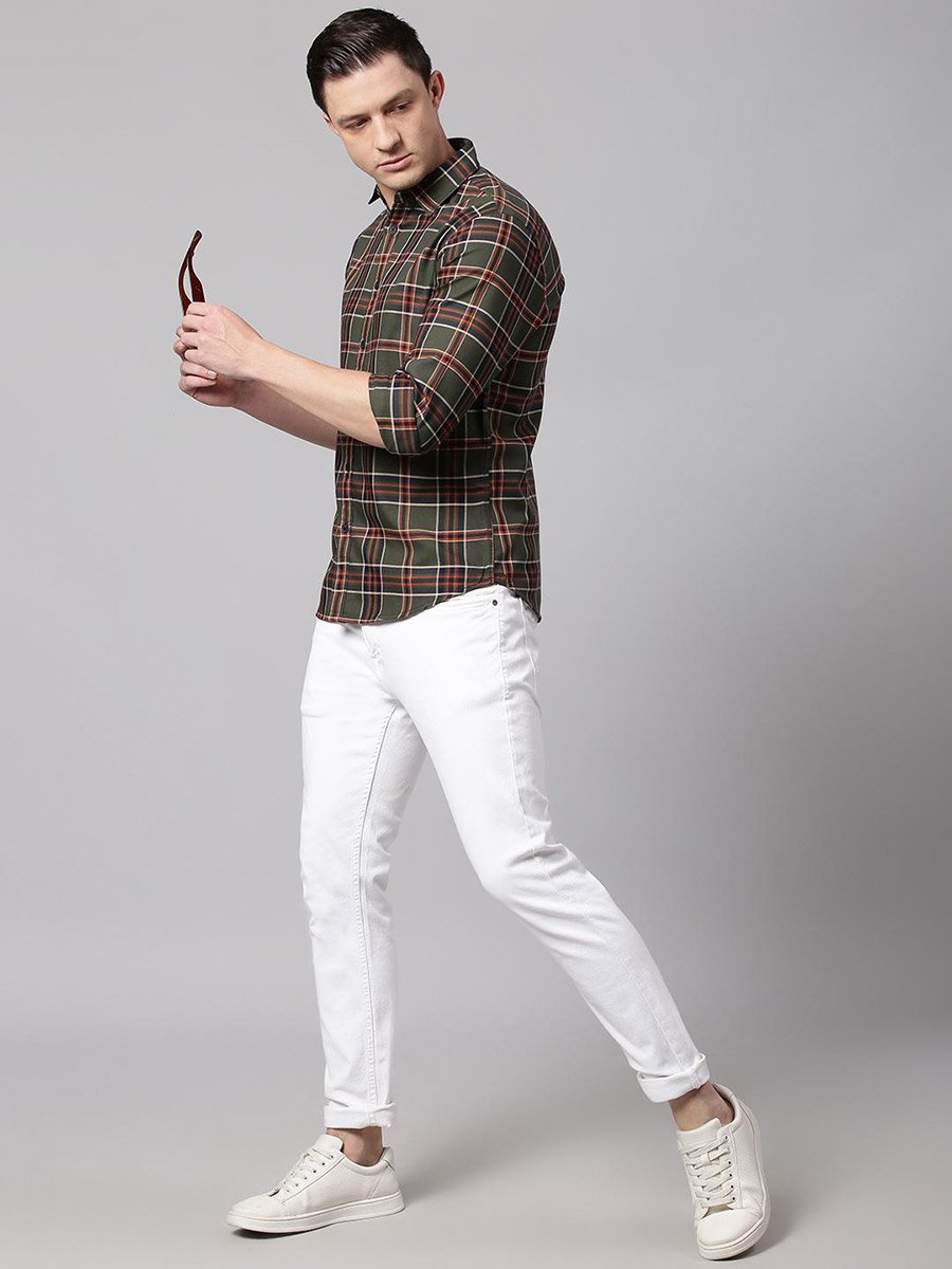 Checked Long Sleeves Casual Shirt