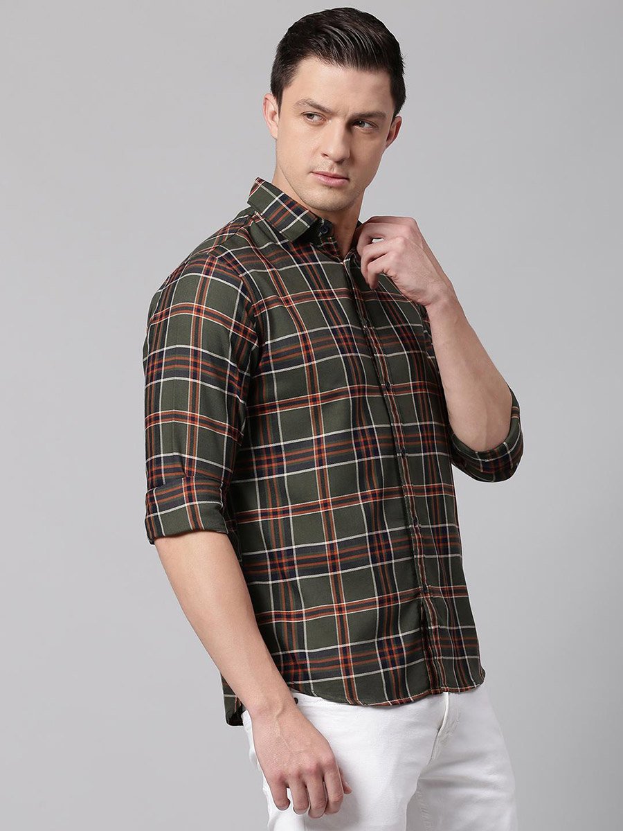 Checked Long Sleeves Casual Shirt